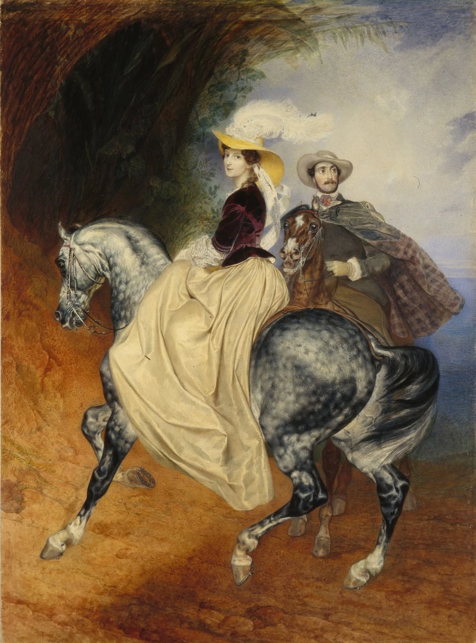 I cavalieri. Ritratto di Eugeny ed Emily Mussard